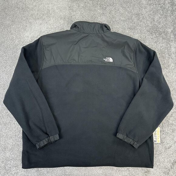 North Face Jacket Mens 2XL Tundra Full Zip Fleece Windproof Outdoor Black - Picture 2 of 13